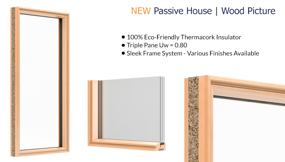 Westeck Passive House - Wood Picture Window